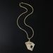 Hip Hop Jewelry Personalized Trend Full Diamond Playing Card Same Flower Shun Pendant Titanium Steel Necklace_ipsvogv.com