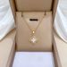 【 Titanium Steel 】 Lucky Grass Shell Micro Inlaid Necklace Earring Set Light Luxury Personalized Temperament Earrings_ipsvogv.com