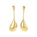 Oune Fashion Commuter Style Geometric Water Drop Earrings Female Personality Niche Irregular Design Versatile Earrings Female_ipsvogv.com