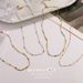 Colored Dopamine Necklace For Women, Niche Colored Oil Drop Stacking Design Double Layer Beaded Necklace For Women_ipsvogv.com