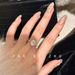 carat Pure Wild One Zircon Butterfly Simulation Pigeon Egg Light Luxury Socialite Style High End Open Ring_ipsvogv.com