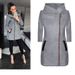 Women's Clothing fashion side zipper plus velvet coat hooded jacket sweatshirt women_ipsvogv.com