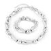 Jewelry Exaggerated Geometric Smooth Clavicle Chain Splicing Beaded Bracelet Set_ipsvogv.com
