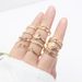 Unisex Fashion Retro Hand Set Diamond Ring Set Stacking Rings_ipsvogv.com
