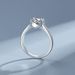 Pure Silver Mosang Diamond Finger Women's Classic Bull Head Light Luxury 1 Carat Simulated Wedding Ring, Internet_ipsvogv.com