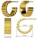 Brass With Real Gold Plating, Hot Selling Across, C Shaped Simple And Fashionable Thick Bohemian Style Ladies Earrings_ipsvogv.com