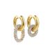 Women’s Jewelry Set Fashion Copper Full Diamond Sparkling Diamond Earrings Detachable And Versatile Wearing Methods Fashionable And Versatile Ladies_ipsvogv.com