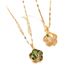 Imitating Hotan Jade Phoenix Titanium Steel Necklace For Women Fashion Luxury Exquisite Temperament Versatile Pendant_ipsvogv.com