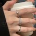 【 1010 People Collection 】 Plain Zircon Metal Set For Women, Light Luxury, Niche Design, High-end Feeling, Index Finger_ipsvogv.com
