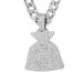 Money Bag USD Coin Symbol Pendant Cuban Alloy Personalized Men's Necklace_ipsvogv.com