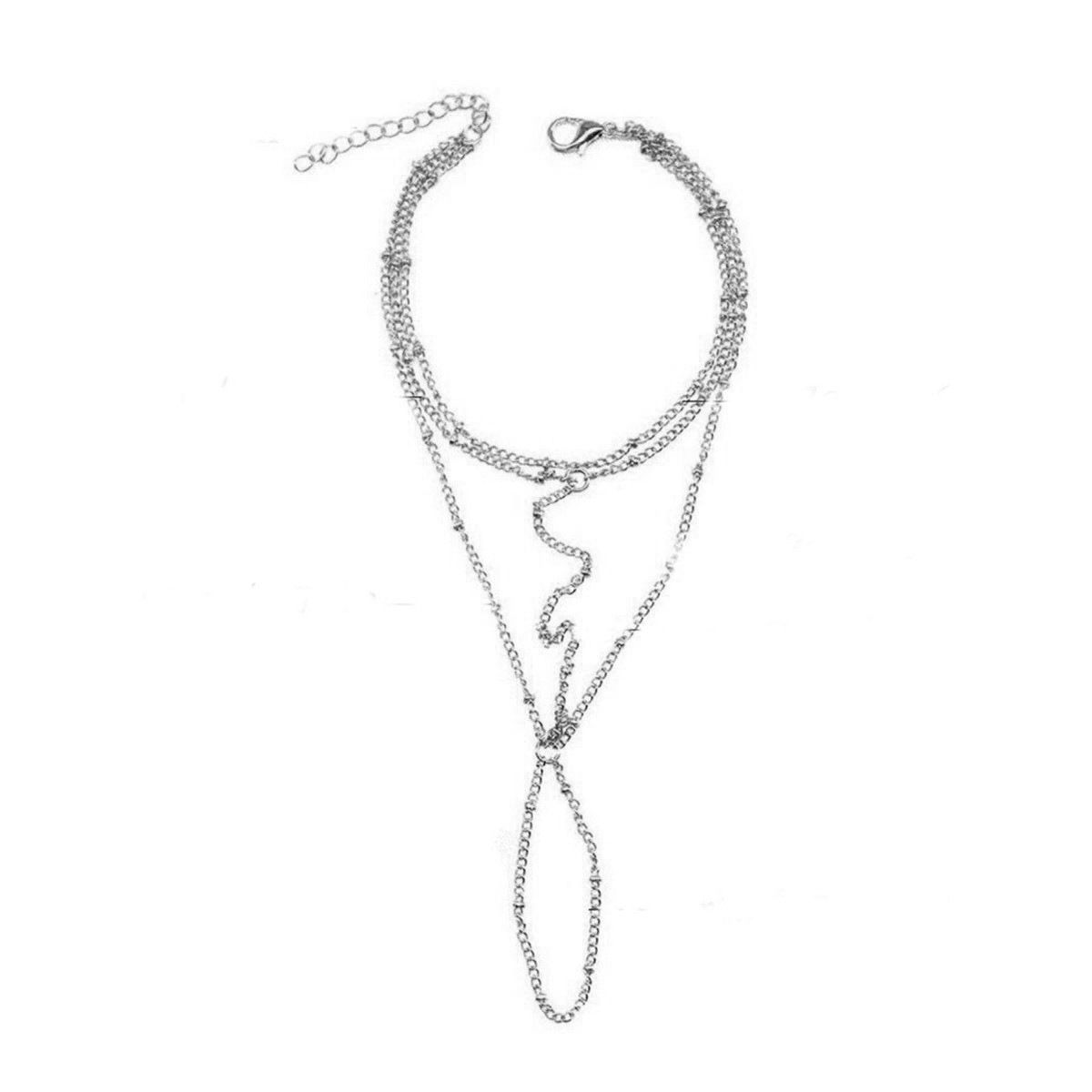 Jewelry Fashion Bohemian Personalized Finger Simple Copper Bead Chain Adjustable Bracelet_ipsvogv.com