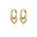 Women's Jewelry Heart Hollow Design Zircon Earrings Personality Simple Temperament Girls Earrings_ipsvogv.com