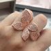 Cao Shi's Simple And Luxurious Atmosphere Butterfly Full Of Zircon Flower Opening Female Ins Tidal Ring_ipsvogv.com