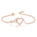 Unisex infinite love shaped bracelet for women single zircon simple versatile hand jewelry_ipsvogv.com