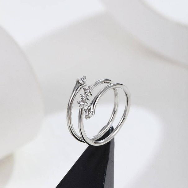 Unisex Version Of Multi Layer Ring Simple Personality Open Ring Female Inlaid Zircon Full Diamond Net Celebrity Index Finger Ring_ipsvogv.com