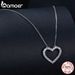 Ready Stock BAMOER Necklaces For Women, D Color VVS1 Moissanite Sterg Sier Minimalist Heart Pendant Necklace Engagement Jewel_ipsvogv.com