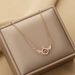 2023 New Angel Wings Titanium Steel Necklace Lingering Pendant with Jumping Heart and Small Crowd Design Collar_ipsvogv.com