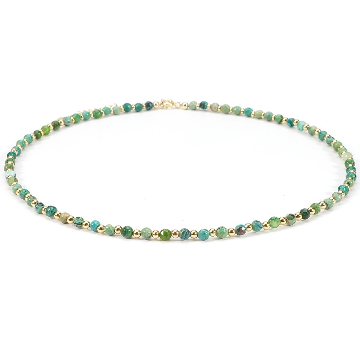 Exclusive 4 Cm Faceted Agate Natural Stone Necklace Clavicle Chain Simple Niche Ins Stacking_ipsvogv.com