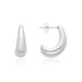 Unisex Ins Fashion C Shaped Ox Horn Earrings High End Light Luxury Ladies Copper Electroplated Gold Water Drop Crescent Earrings_ipsvogv.com