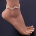 Jewelry Micro-inlay Twisted Wave Anklet Women's Multi-layer Sexy Rhinestone Beach Anklet_ipsvogv.com