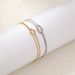 Fashion Stainless Steel Knot Couple Bracelets Gold Plated Niche Simple Versatile Jewelry_ipsvogv.com