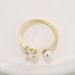 Light Luxury Fashion Design Ring Female Gold Plated Inlaid Love Zircon Pearl Open Ring_ipsvogv.com