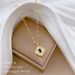 】 Shell 【 Lucky Grass Light Luxury Charm Gorgeous Full Diamond Necklace Women's Versatile Clavicle Titanium Steel Chain 【 】_ipsvogv.com