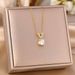 Letter V Titanium Steel Non Fading Necklace For Women, Versatile, High-end, Light Luxury, Niche Necklace, New Trendy And_ipsvogv.com