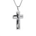 sports style stainless steel oil drop baseball cross necklace titanium steel men's hip hop fashion jewelry_ipsvogv.com
