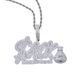 Men's Hip Hop Necklace With Zirconia Accents And Money Bag Pendant - Stylish Silver & Gold Options (61cm Chain) Men's Hip Hop Necklace_ipsvogv.com