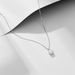 Women's Jewelry S925 Sterling Silver Water Drop Zircon Necklace Light Luxury Ins Niche Design High End Simple Pendant Clavicle Chain_ipsvogv.com