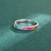 Cao Shi's Classic Simple Colorful Zircon Ring For Women, Fashionable And Popular, Personalized Ring, Minimalist Design_ipsvogv.com
