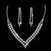 Brilliant Full Diamond Zircon Water Drop Necklace Earrings Bridal Wedding Shooting Jewelry Set_ipsvogv.com