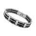 Minimalist Punk Hip-Hop Trendy Men's Motorcycle Titanium Korean Style Stainless Steel Silicone Bracelet_ipsvogv.com