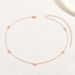 Plum blossom design bracelet rose gold long necklace Korean version niche jewelry set_ipsvogv.com