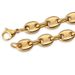Stainless Steel Button Hip Hop Chain Real Gold Electroplated Titanium Steel Necklace Men And Women Clavicle Chain Necklace_ipsvogv.com