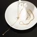 Fashion Pearl Women Necklace Light Niche All-match Round Gold-plated INS Style Long Snake Bone Chain_ipsvogv.com