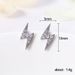 Cao Shi's Mini Lightning Zircon Earrings, Female Minimalist Temperament, Student Earrings_ipsvogv.com