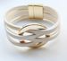 Hot Selling Bracelets in Europe and America New Leather Cross Bracelets Large Circular Bracelets with Magnetic Buckles Fashionable Jewelry Gifts_ipsvogv.com