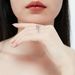 Women's Wedding Water Drop Diamond Ring Alloy Inlaid Zircon Handmade Ins Style Engagement Jewelry_ipsvogv.com