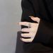New Light Luxury Ins Cold Style Unique Trendy Minimalist Niche Design with Diamond studded Belt Buckle Ring_ipsvogv.com
