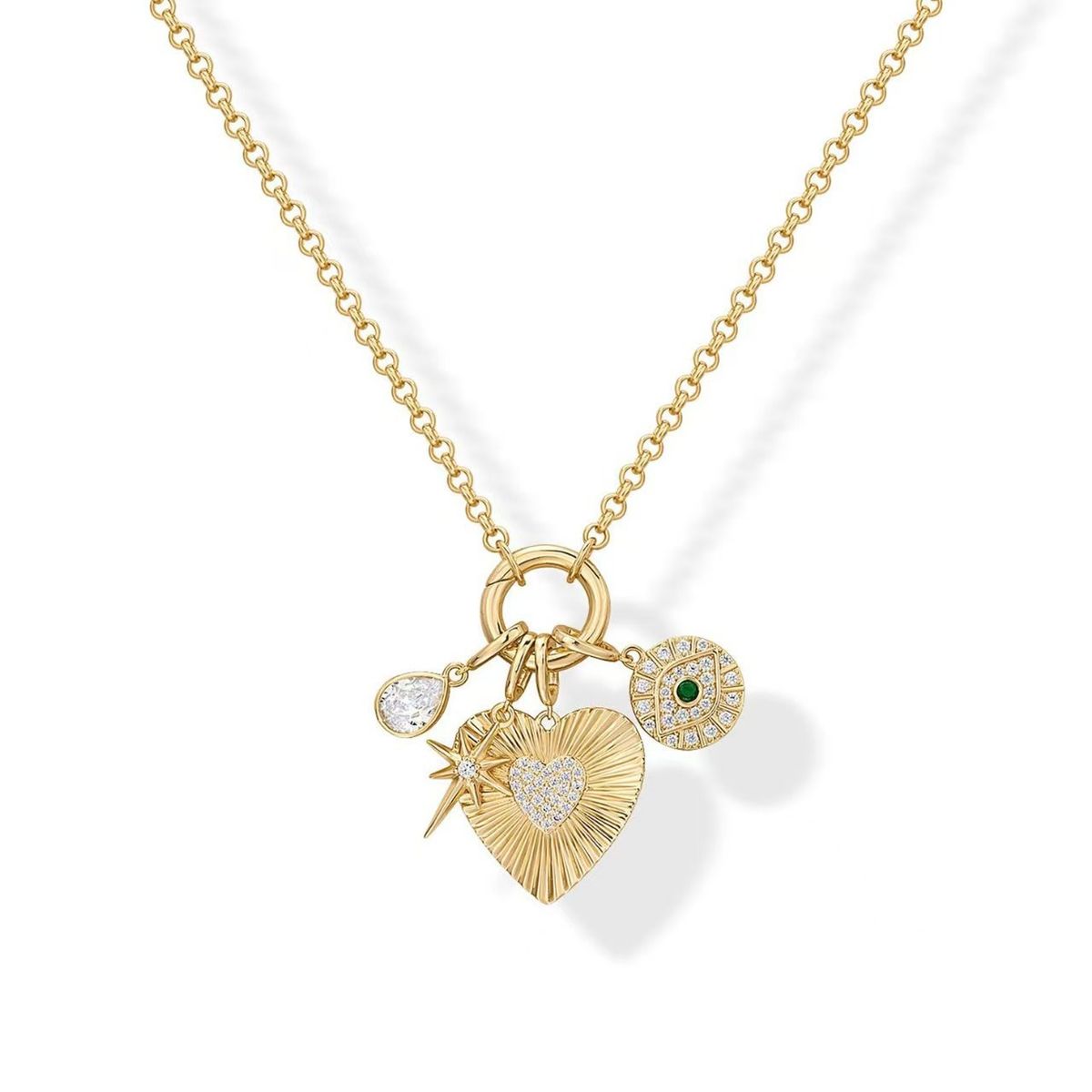 Hot Selling Devil's Eye Love Tear Drop Pendant Necklace New Jewelry Neck Versatile Clavicle Chain_ipsvogv.com