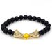 Source Jewelry Fashion Simple Volcanic Stone White Turquoise Topaz Bracelet Dragon Head Bracelet Bracelet_ipsvogv.com