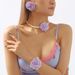 N11221 French Elegant Camellia Pearl Necklace Fashionable Colorful Rose Earrings Bracelet for Women_ipsvogv.com
