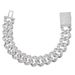 Men's Jewelry 15mm Single Row Zircon Cuban Chain Men's Fashion Hip Hop Accessories Hip Hop Bracelet_ipsvogv.com