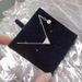 Pair Ortyx Triangle Diamond Necklace Female Element Crystal Clavicle Chain Hanging_ipsvogv.com
