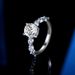 Silver Moissanite Ring For Women Elegant Shining Star Diamond Ring, Hollow Finger Ring_ipsvogv.com