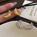 Metal Crescent Horn Wrapped For Women 2024 New Stylish Earrings With Niche Design A Cold And Cool Style_ipsvogv.com