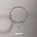 Mangxing Sparkling Diamond Zircon Double Layer Clavicle Chain Light Luxury Choker Sweet Cool Spicy Girl Non Fading_ipsvogv.com