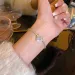 Bangle 2024 New Trendy Sweet Love Zircon For Women Gold Plated Crystal Full Of Rhinestone Bracelet Wedding Jewelry Gift_ipsvogv.com